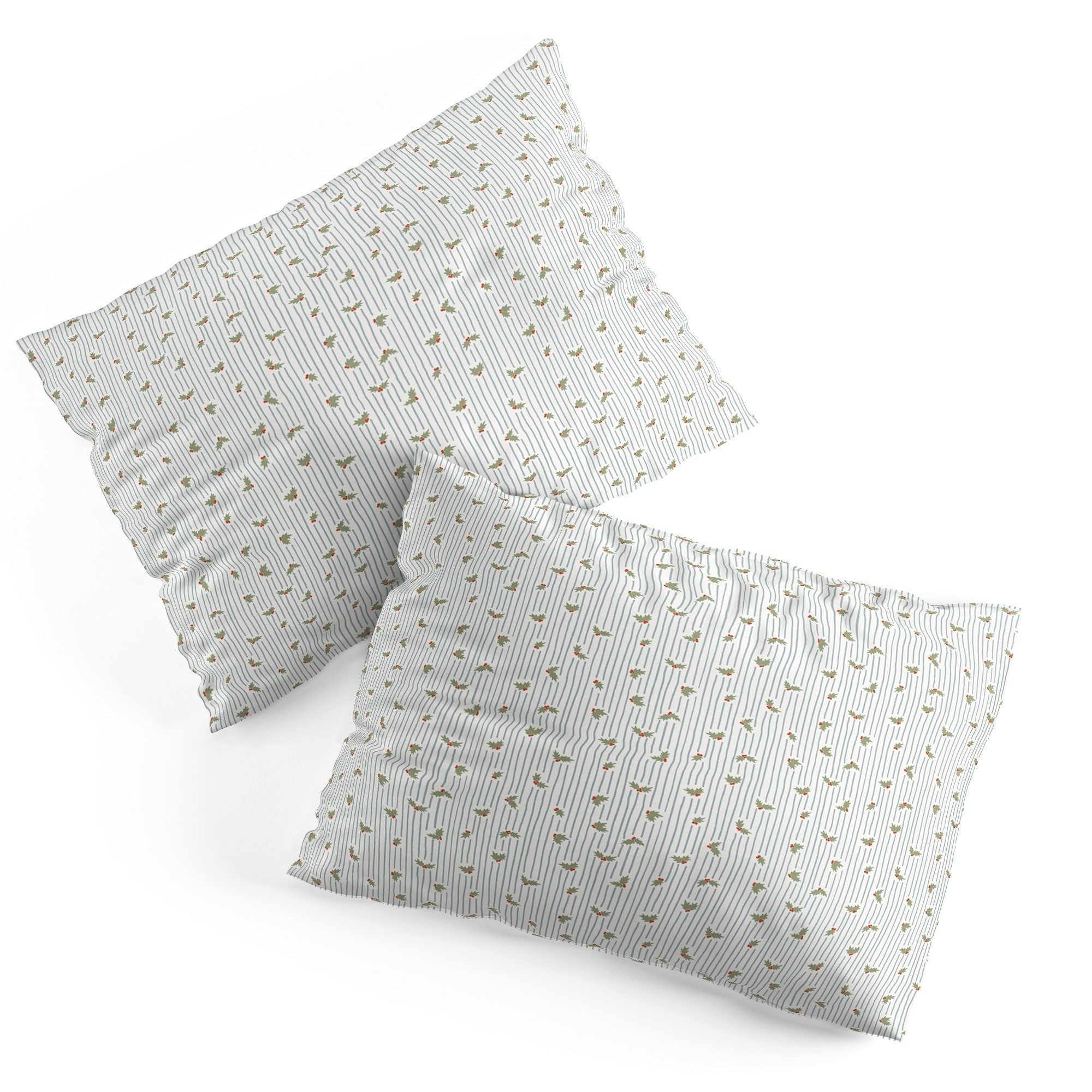 CoastL Studio Hand Drawn Holly Stripe Pillow Shams