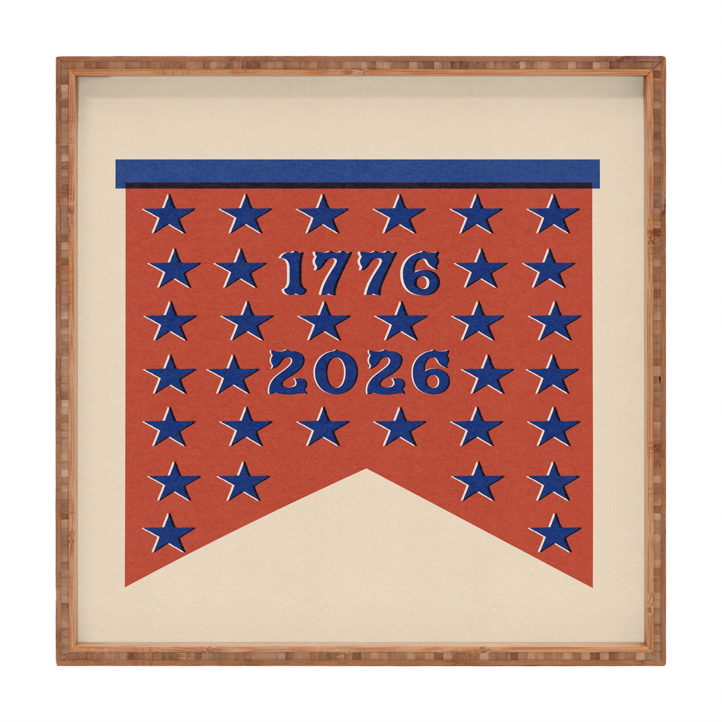DENY Designs Star Banner Square Tray