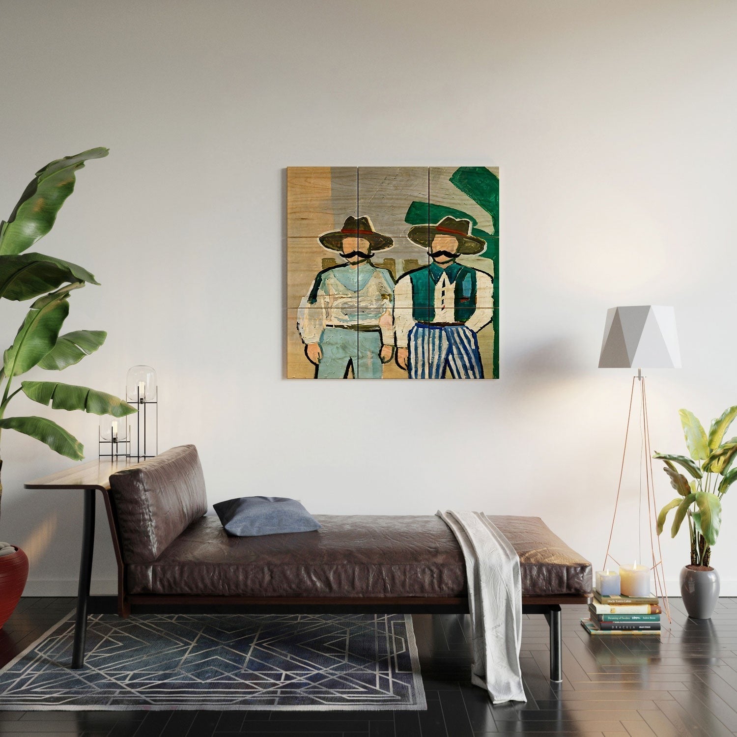 83 Oranges Side By Side Cowboy Edition Wood Wall Mural