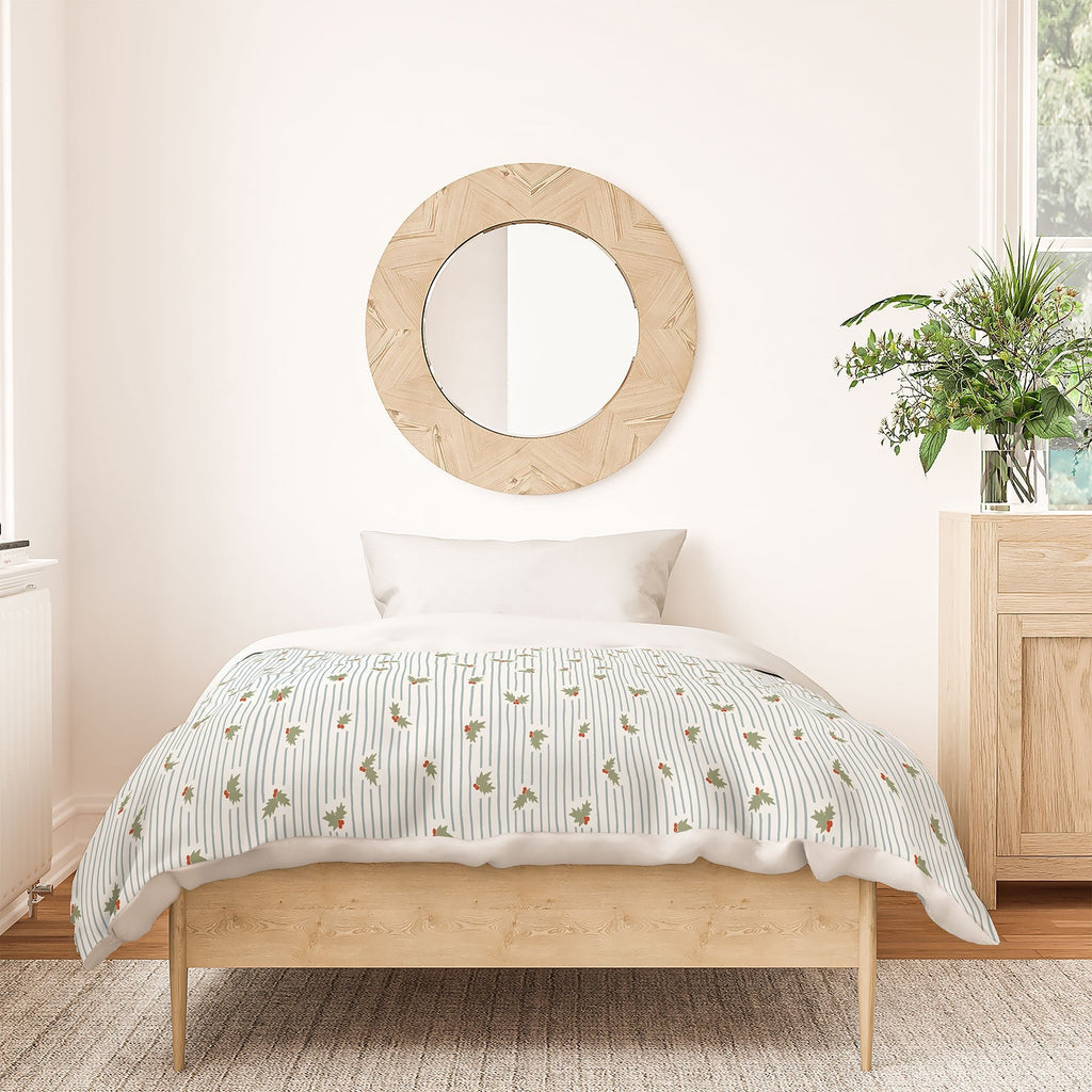 CoastL Studio Hand Drawn Holly Stripe Duvet Cover