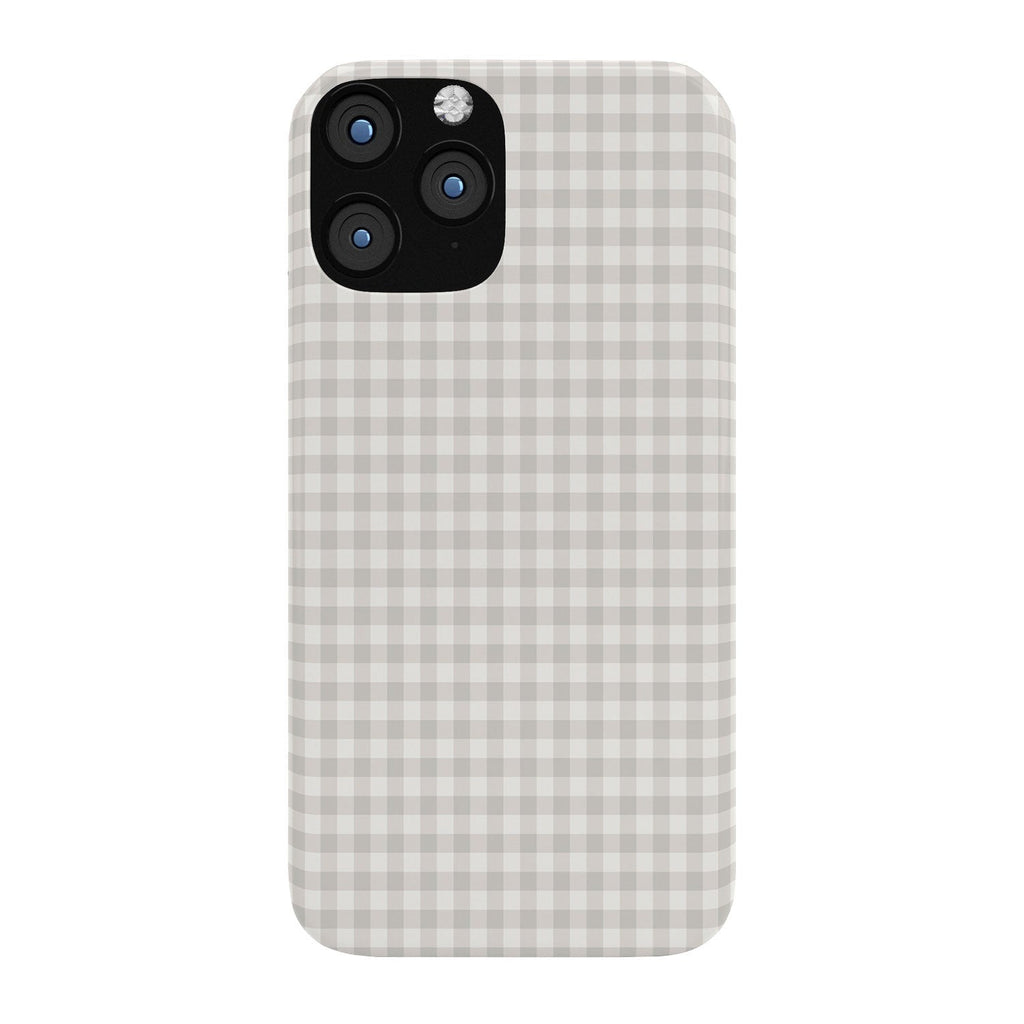 Colour Poems Gingham Plaid Pattern Cloud White Phone Case