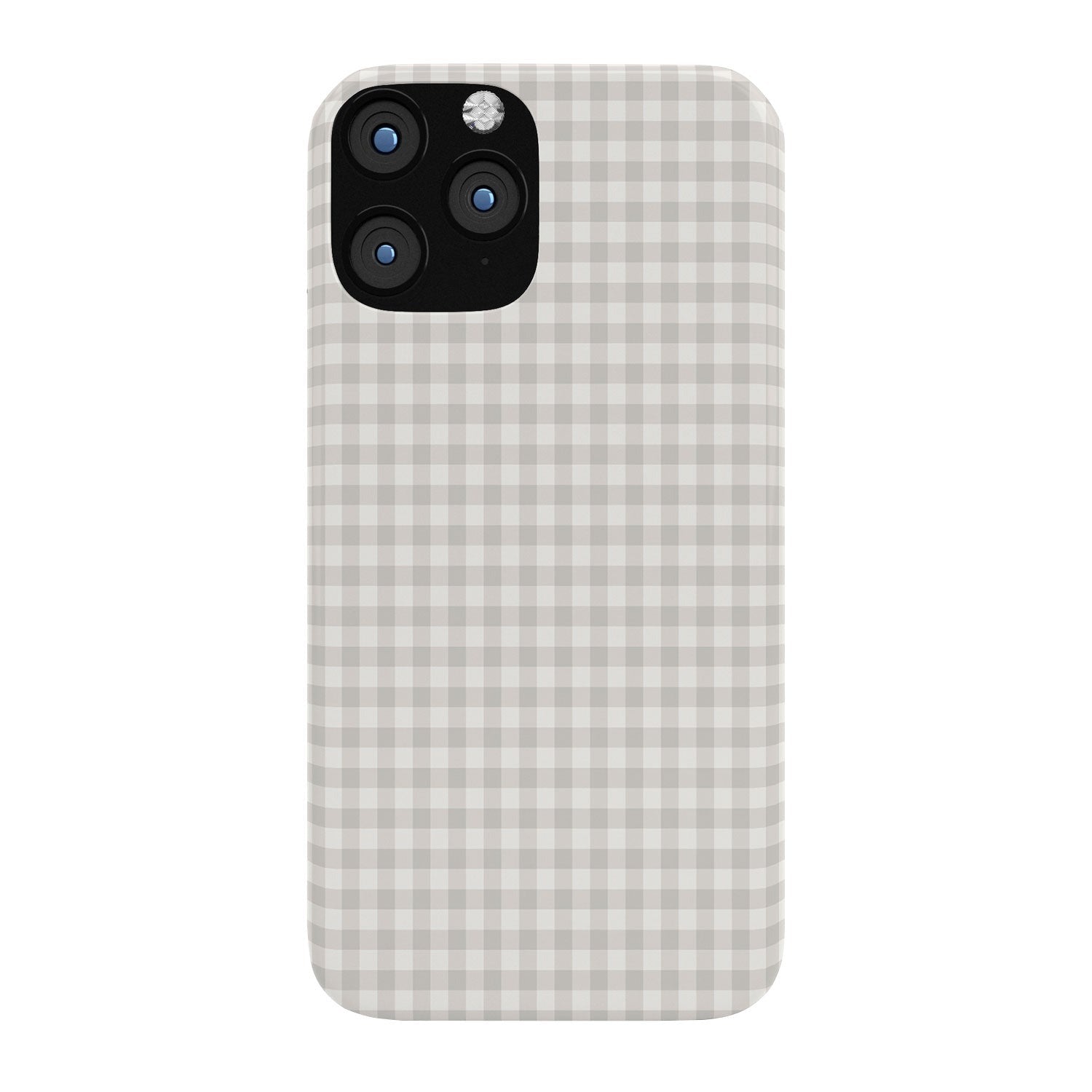 Colour Poems Gingham Plaid Pattern Cloud White Phone Case