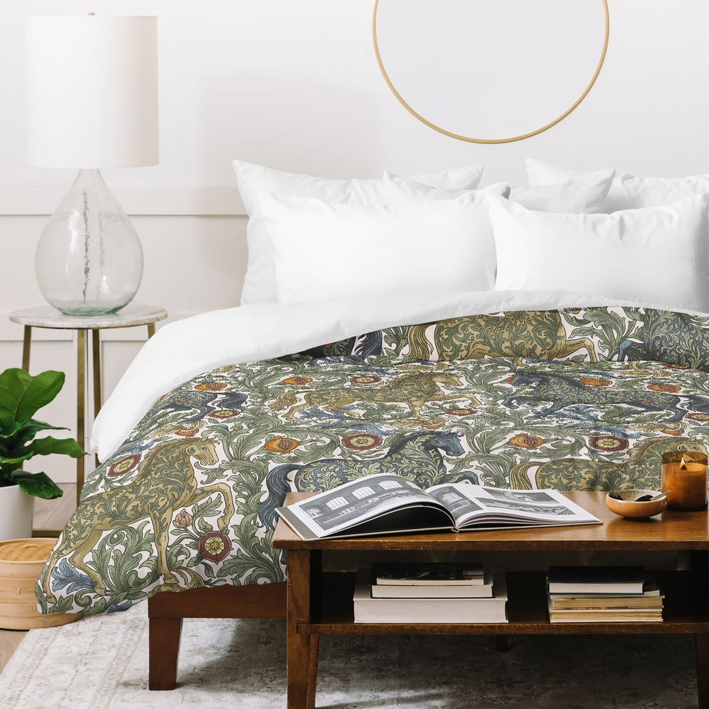 Marta Barragan Camarasa Renaissance Horse Garden Duvet Cover