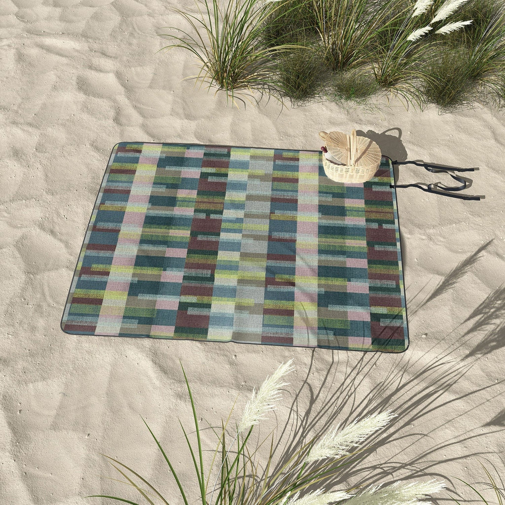 Marta Barragan Camarasa Dynamic Linear Blocks Picnic Blanket