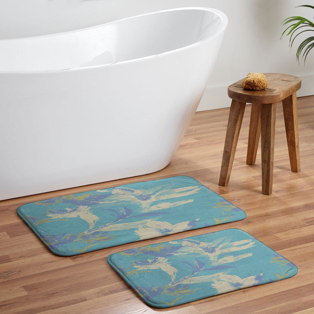 Gabriela Fuente Emma Floral Memory Foam Bath Mat