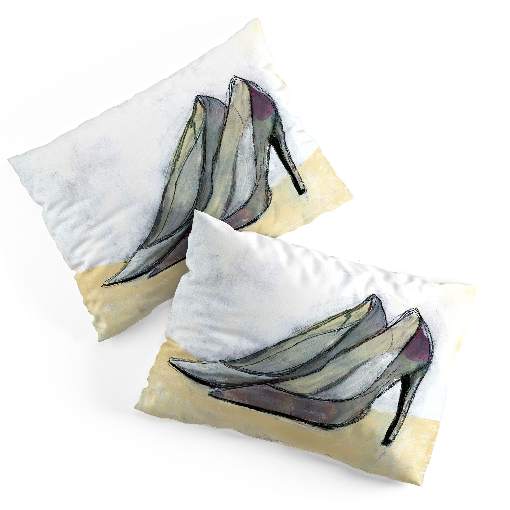 Sophia Buddenhagen Grey Stiletto Pillow Shams