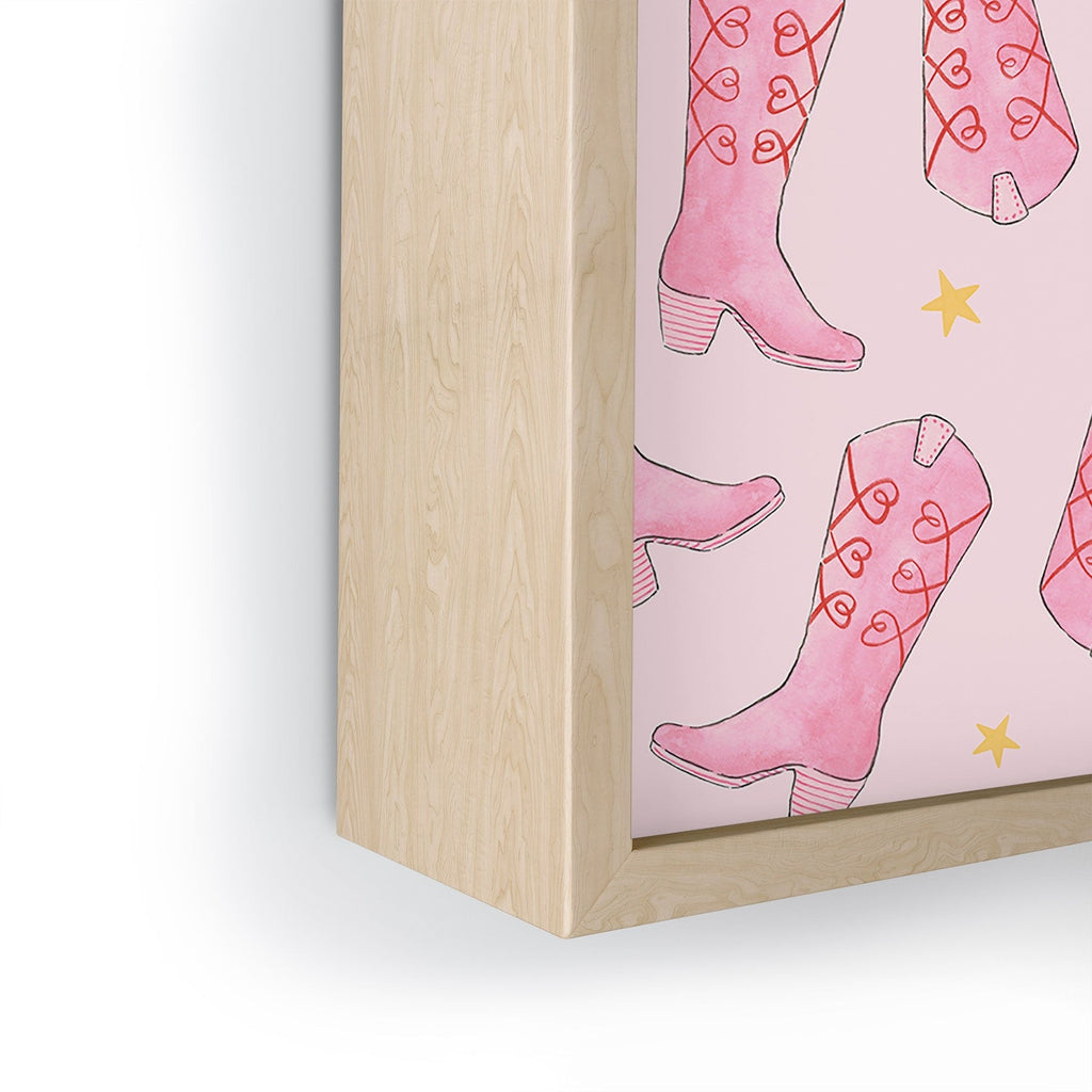 Love_Ryming Stars and Boots Framed Mini Art Print