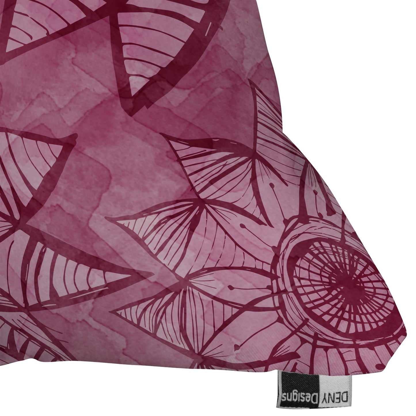Julia Da Rocha Watercolor Rosa Throw Pillow
