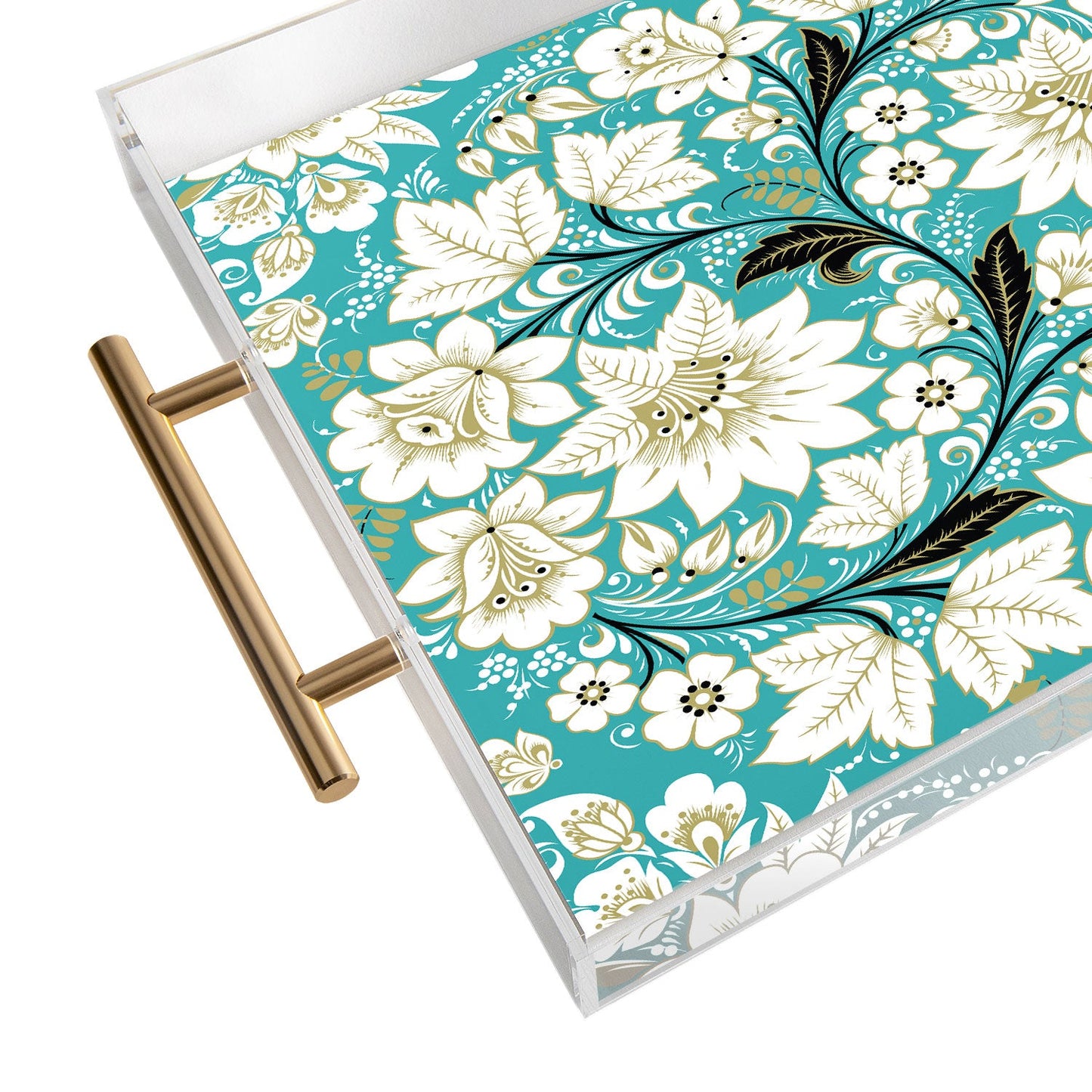 Juliana Curi Classic Turquoise Acrylic Tray