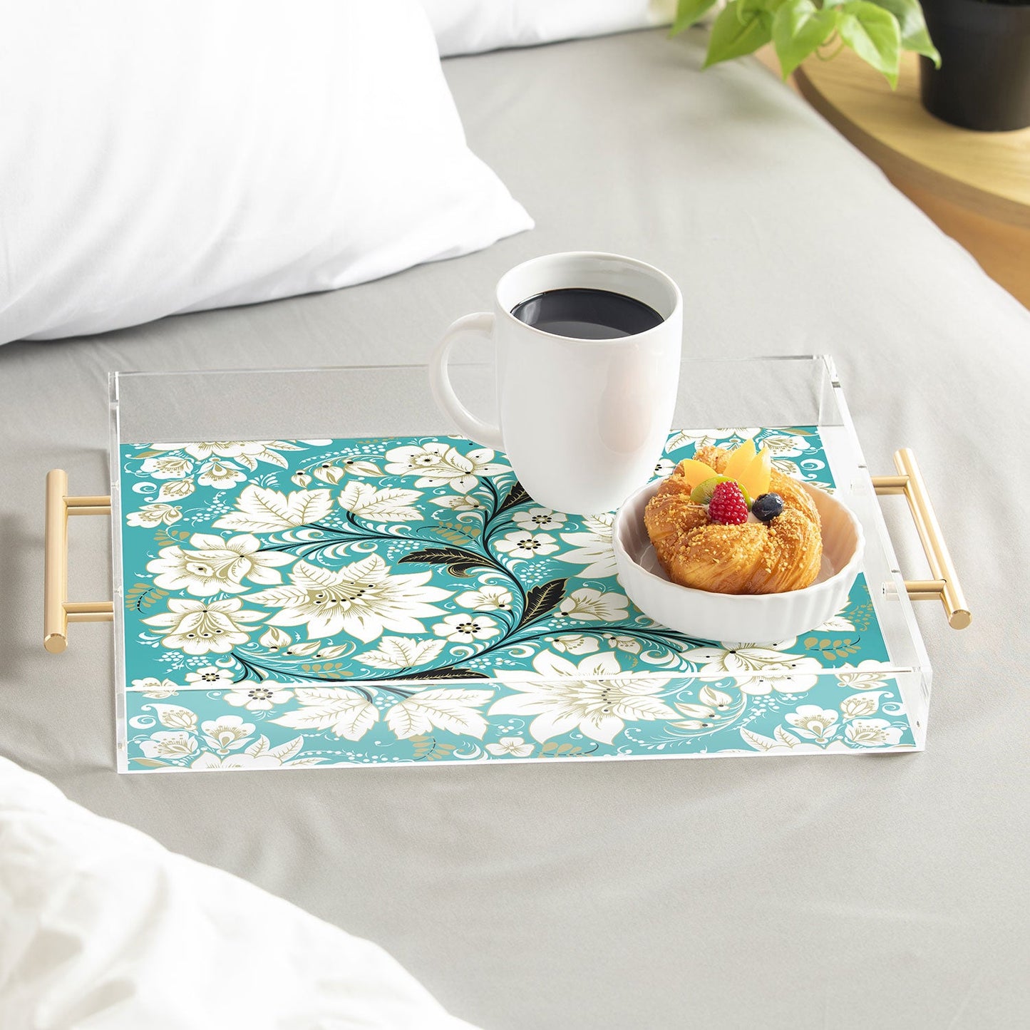 Juliana Curi Classic Turquoise Acrylic Tray