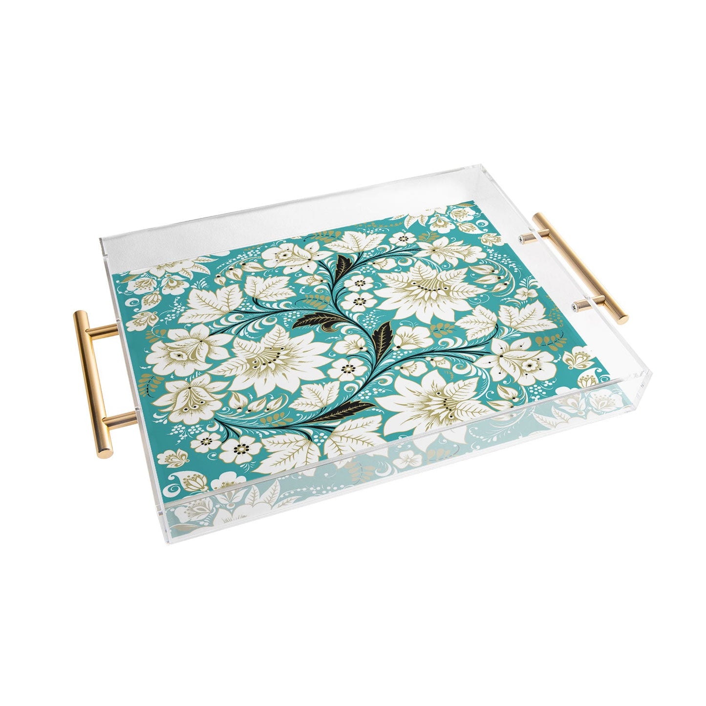 Juliana Curi Classic Turquoise Acrylic Tray