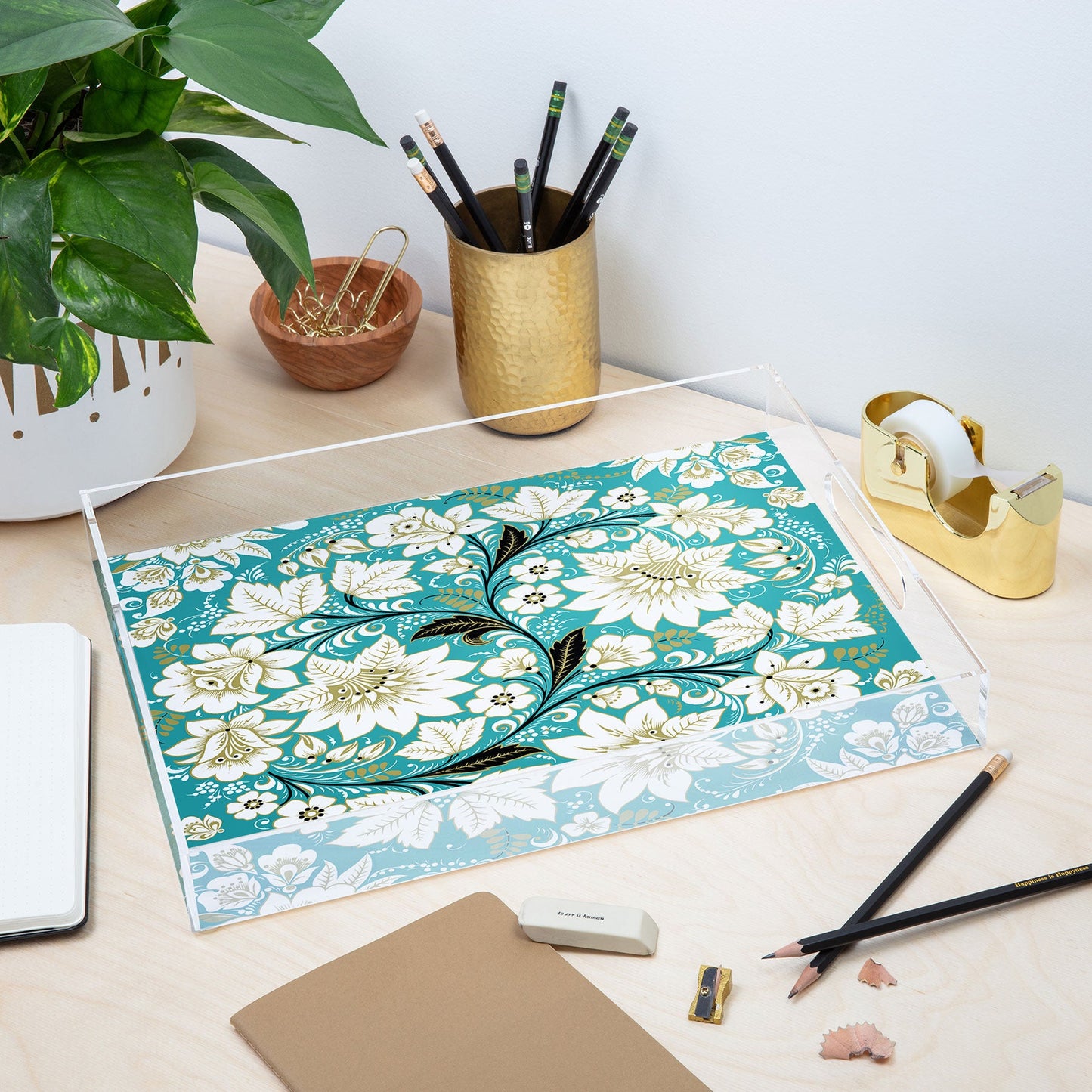 Juliana Curi Classic Turquoise Acrylic Tray