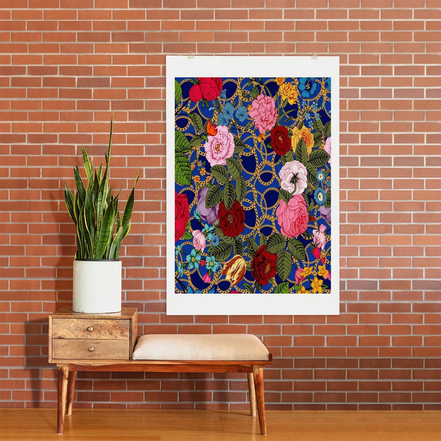 Juliana Curi Luxury Blue Art Print