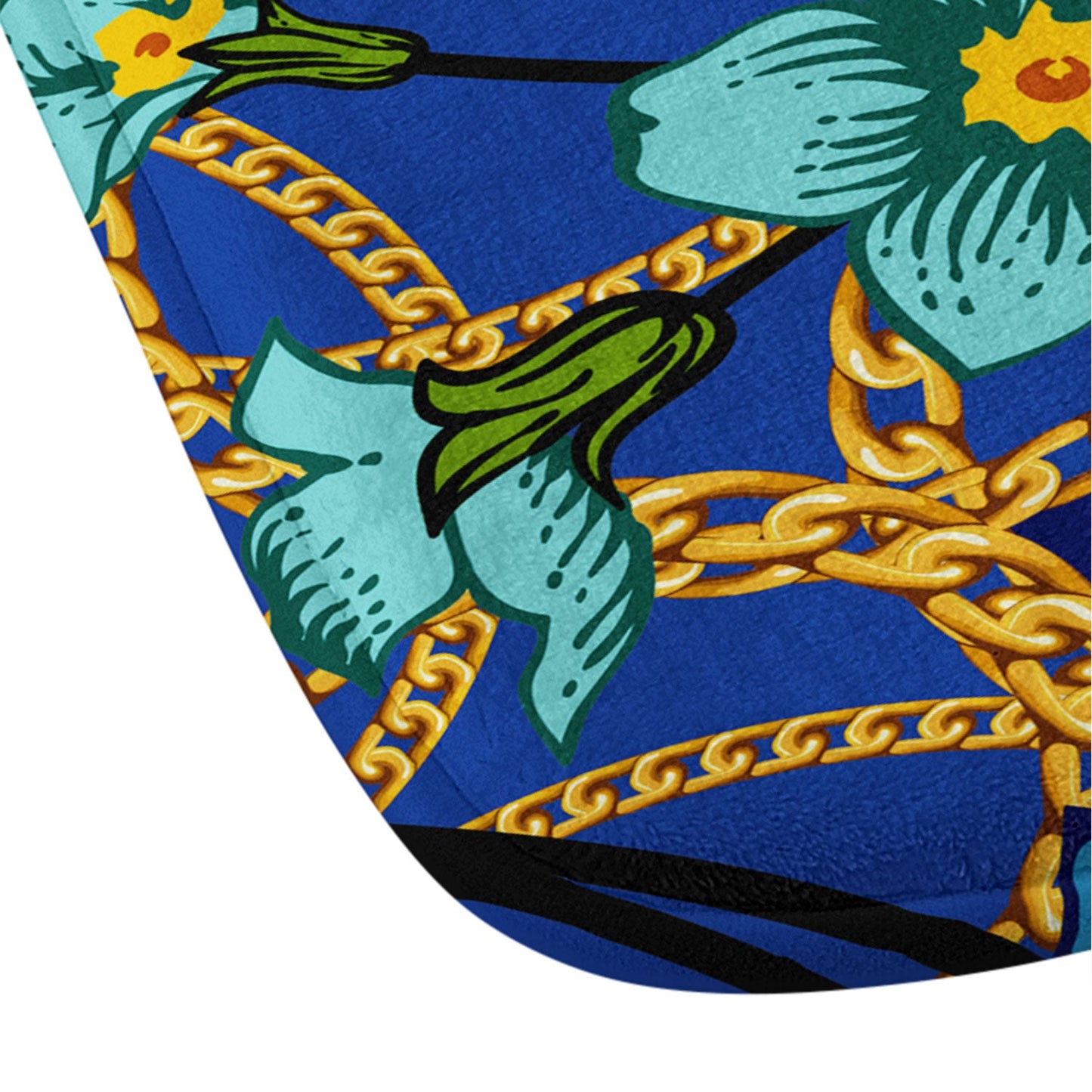 Juliana Curi Luxury Blue Memory Foam Bath Mat