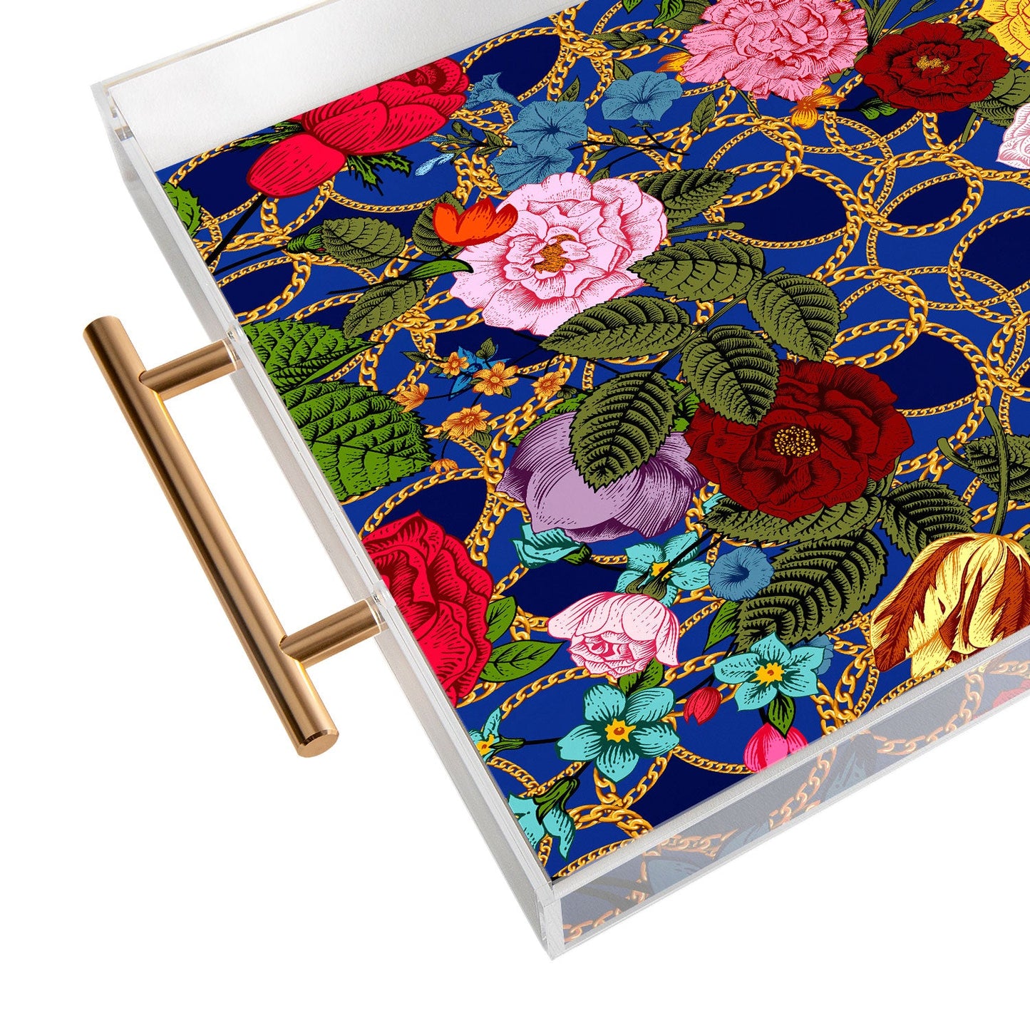 Juliana Curi Luxury Blue Acrylic Tray