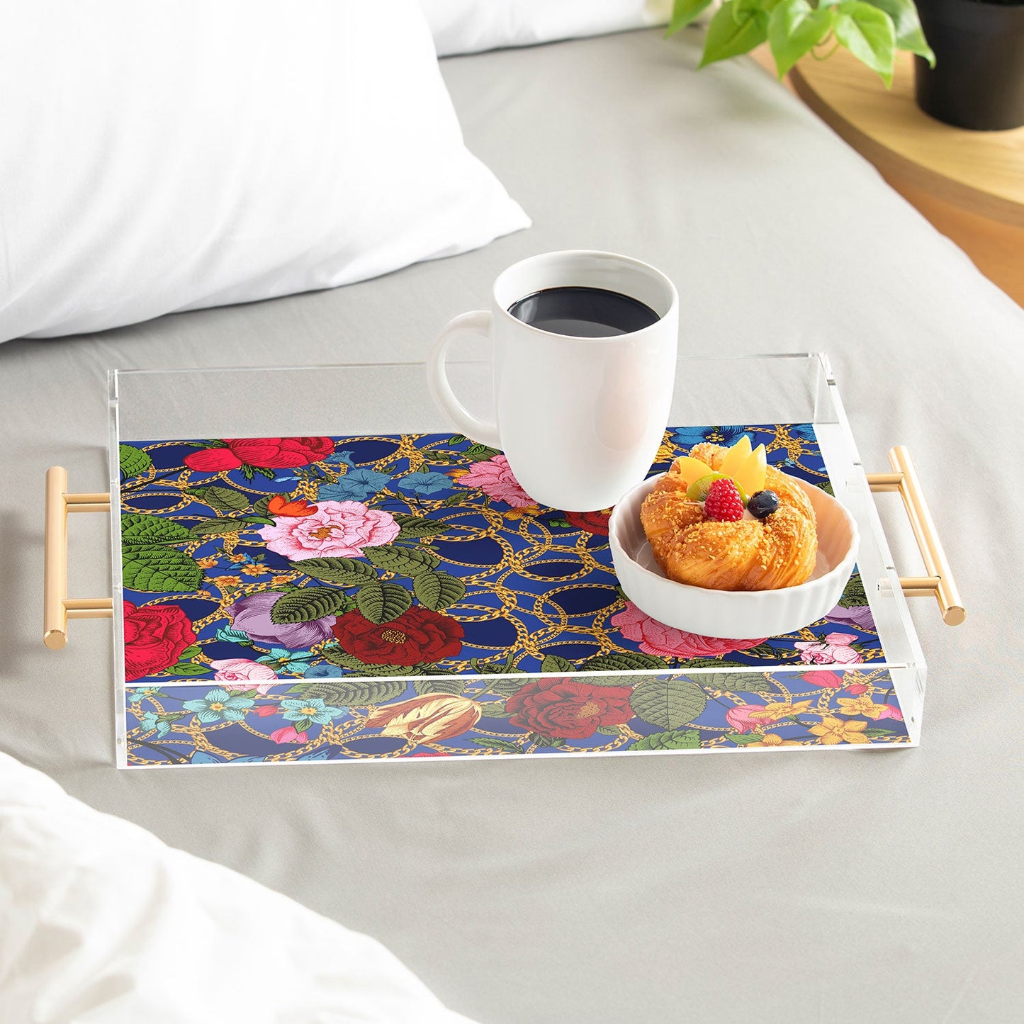 Juliana Curi Luxury Blue Acrylic Tray