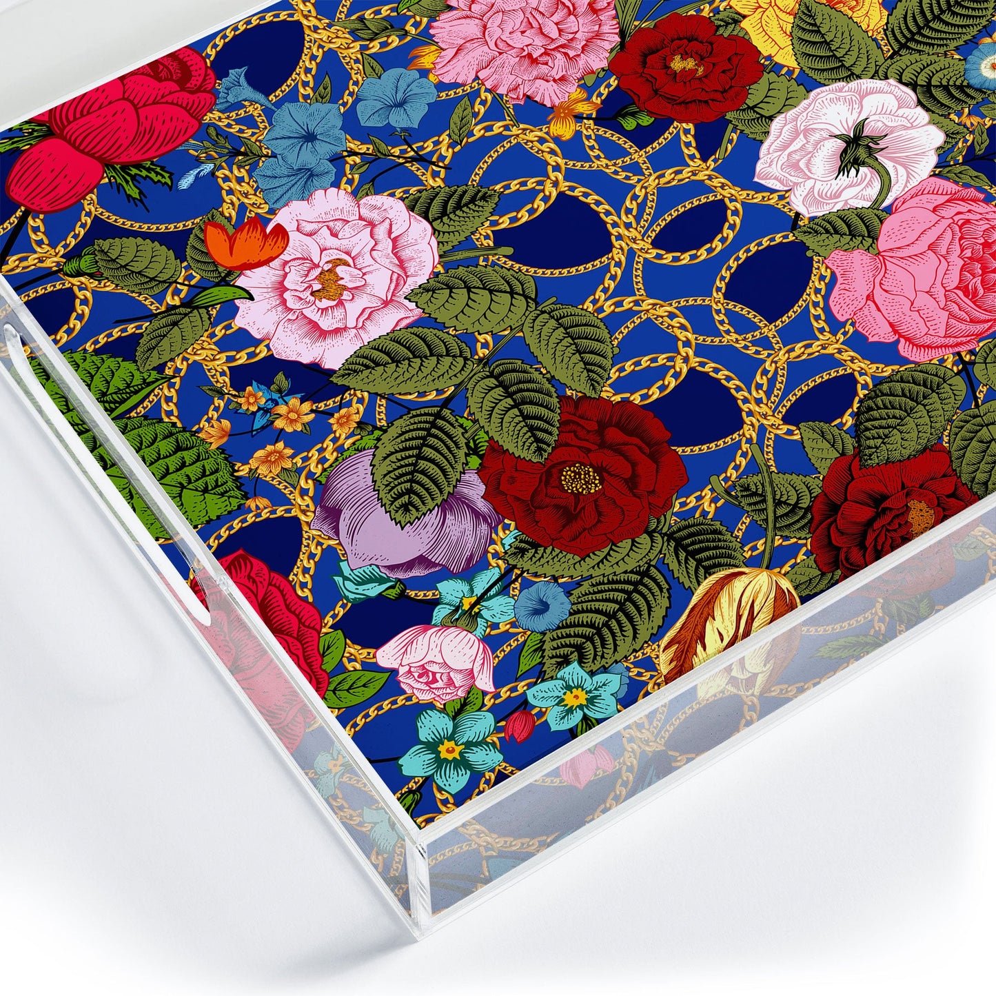 Juliana Curi Luxury Blue Acrylic Tray
