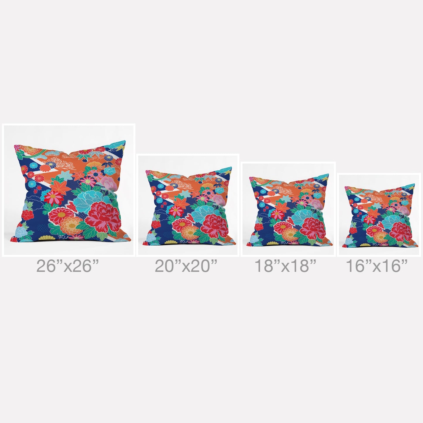 Juliana Curi Osaka Orange Throw Pillow