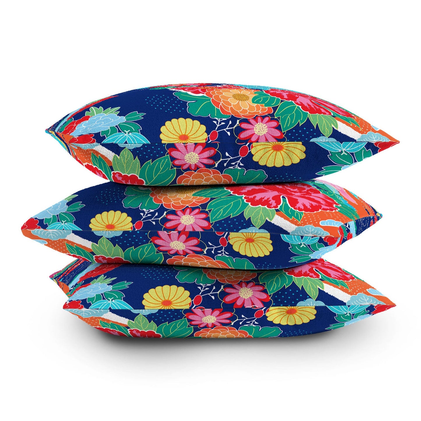 Juliana Curi Osaka Orange Throw Pillow