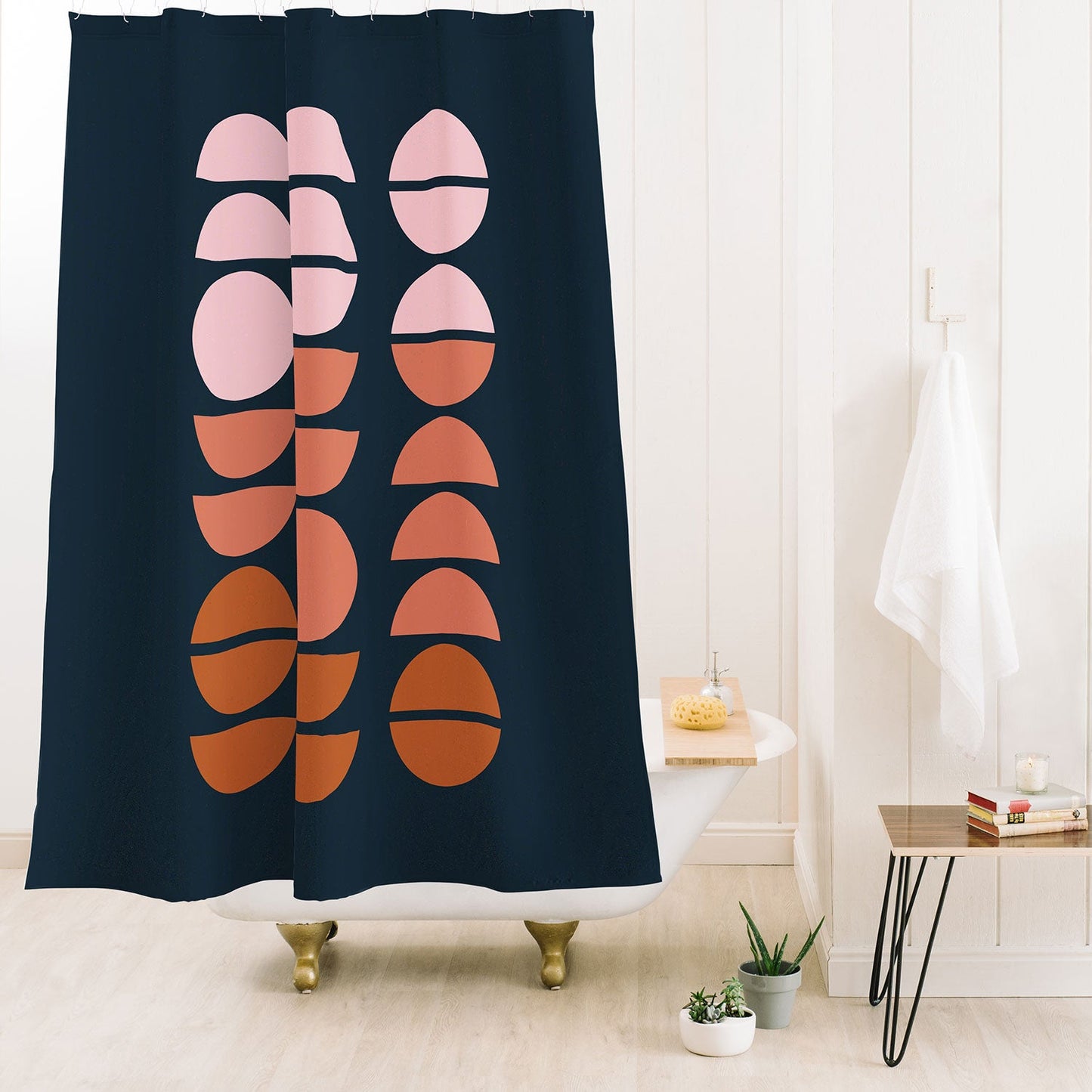 June Journal Desert Circles Shower Curtain