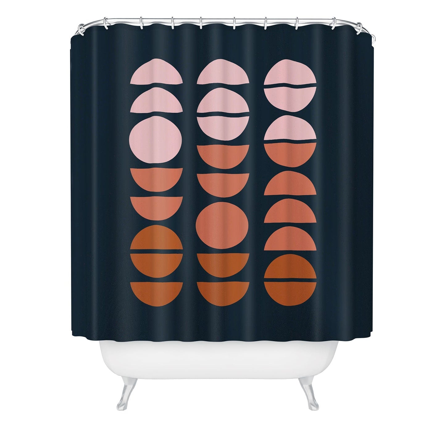 June Journal Desert Circles Shower Curtain