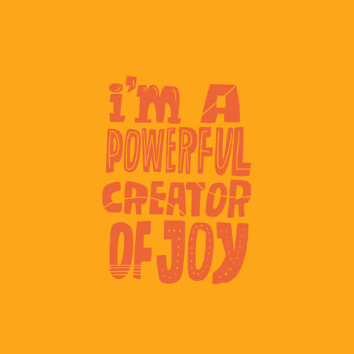 justin shiels I am a Powerful Creator Of Joy Shower Curtain