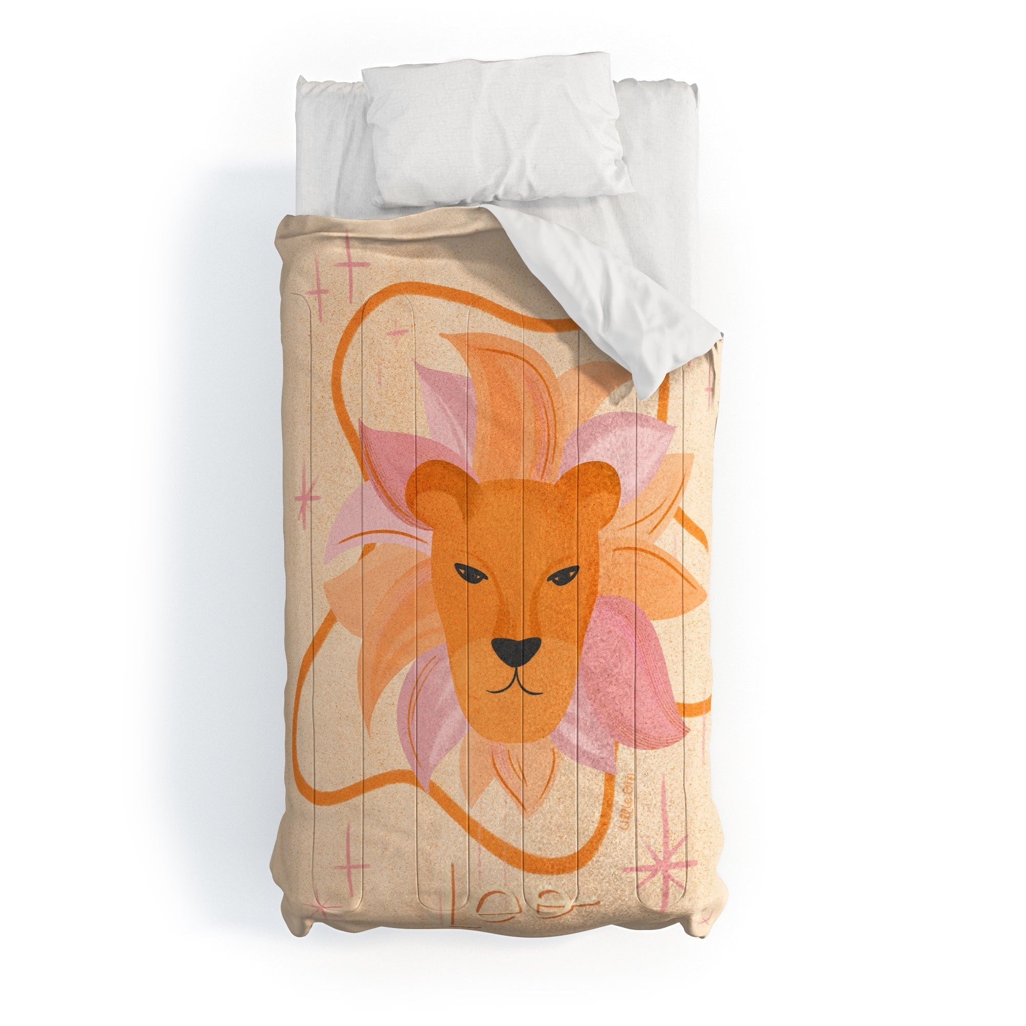 Little Om Zodiac Signs Leo Comforter