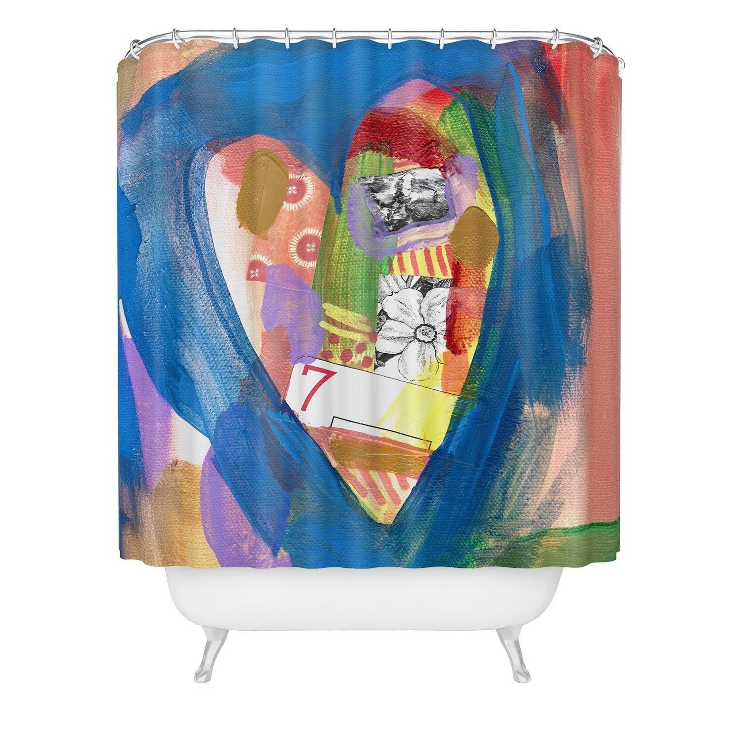 Natalie Baca Lucky in Love Shower Curtain