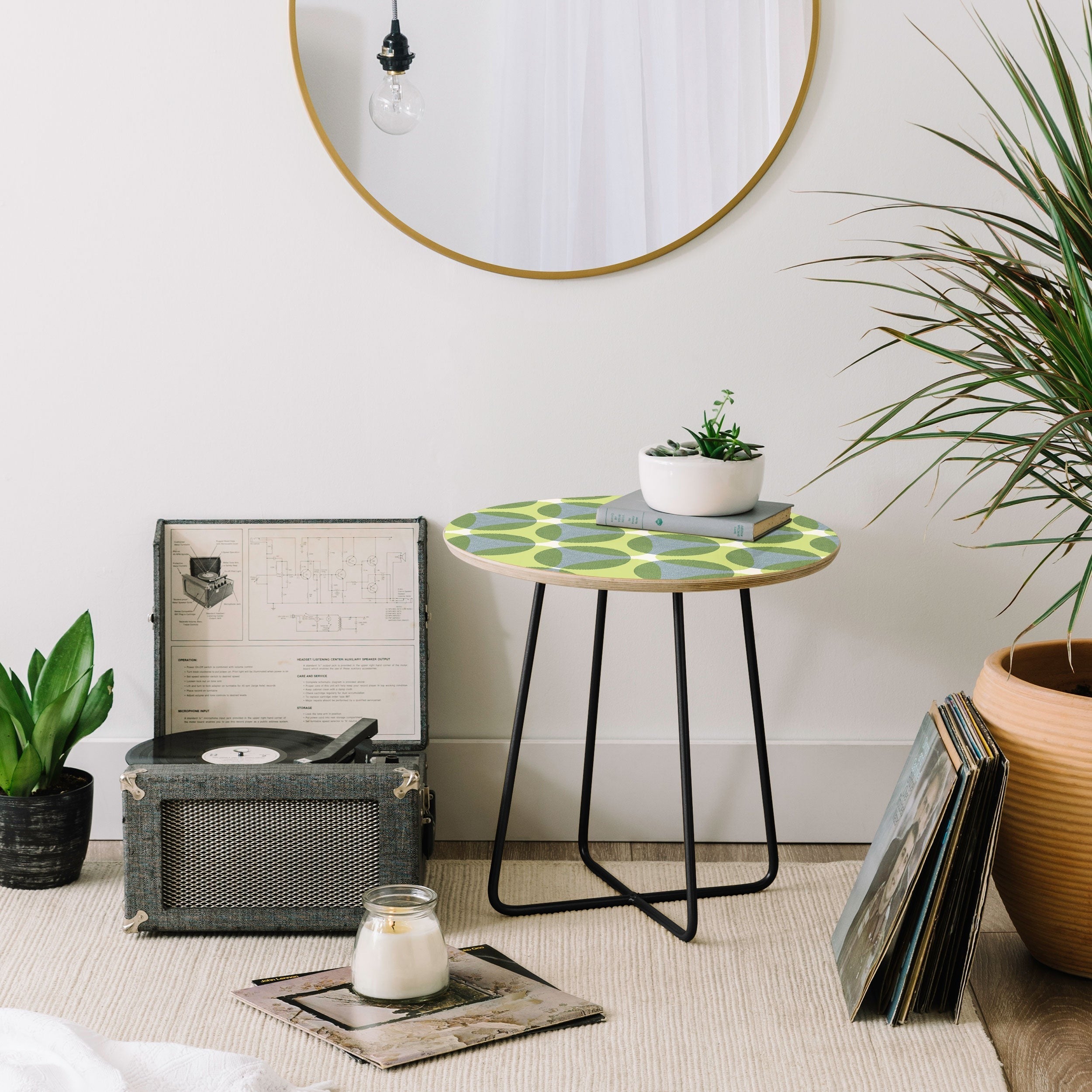 Marta Barragan Camarasa Stylish Retro Circle Round Side Table