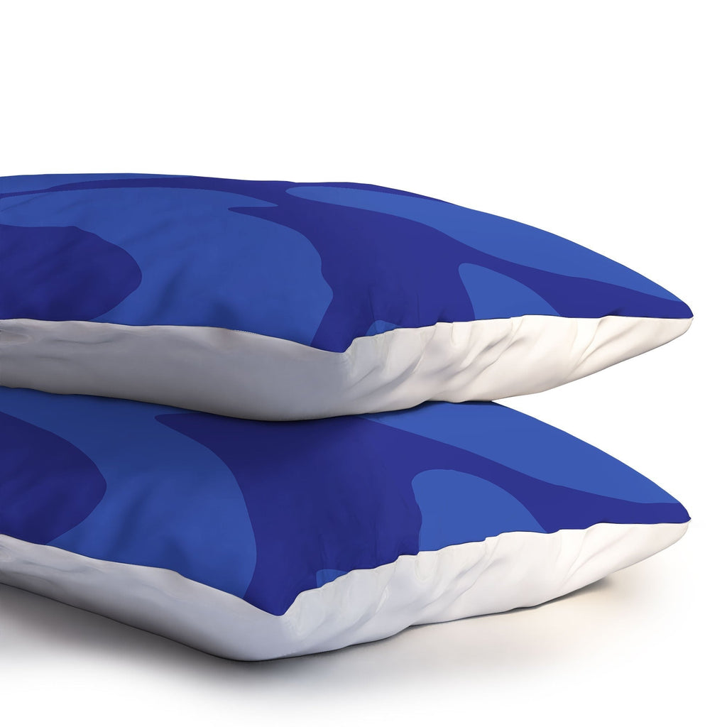 Camilla Foss Blue Pebble Pillow Shams