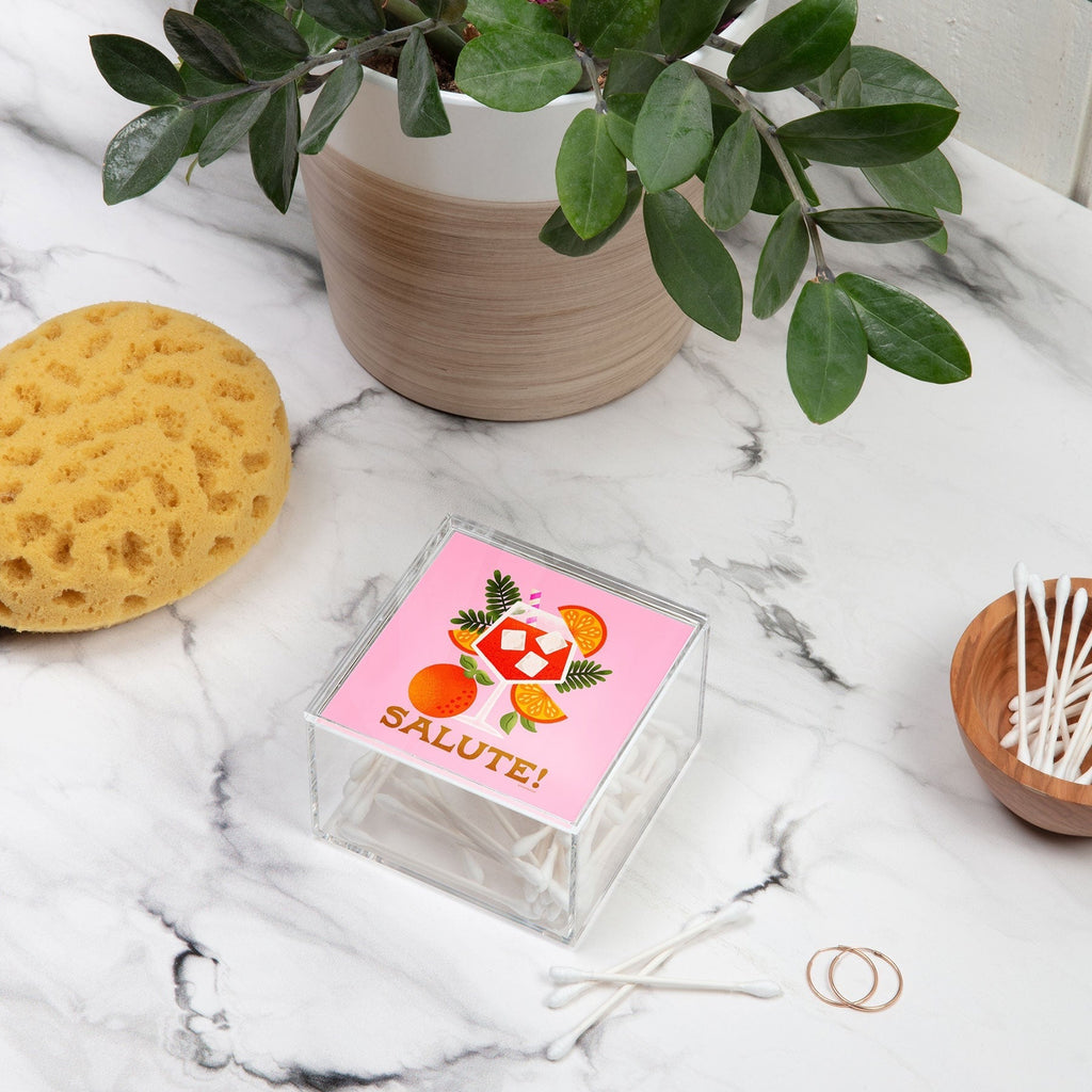 Jessica Molina Orange Spritz Acrylic Box