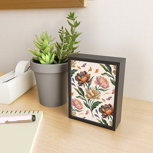 Marta Barragan Camarasa Hand Painted Peony Florals Framed Mini Art Print