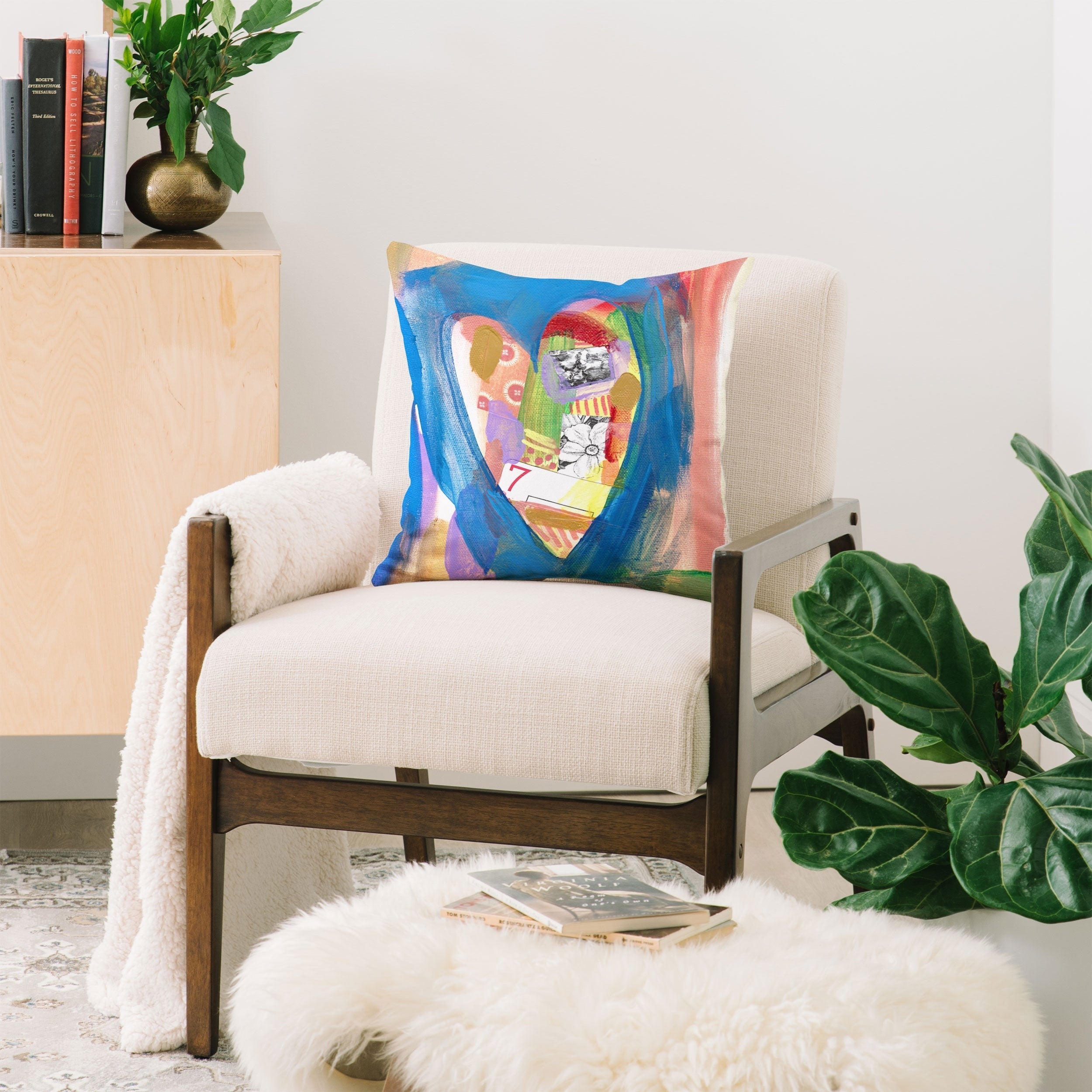Natalie Baca Lucky in Love Throw Pillow
