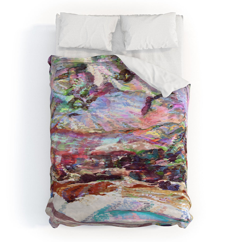 83 Oranges Sequin Haze Duvet Cover