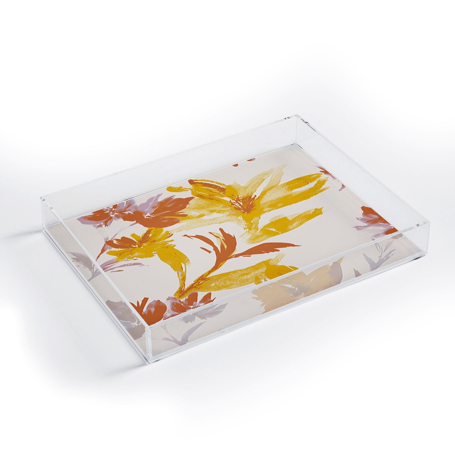 Gabriela Fuente Emma Floral Classic Acrylic Tray