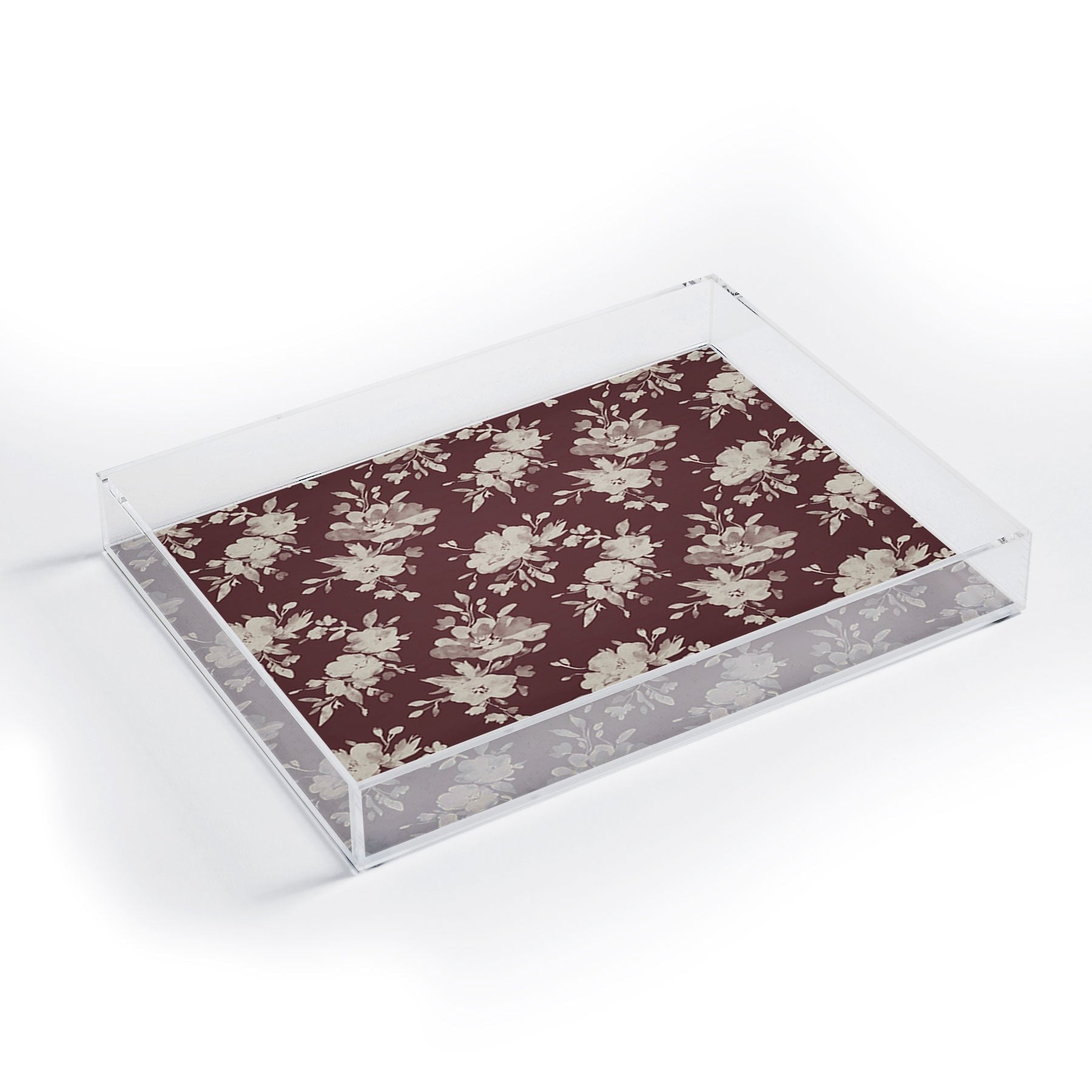 Marta Barragan Camarasa Antique Petal Romance Acrylic Tray