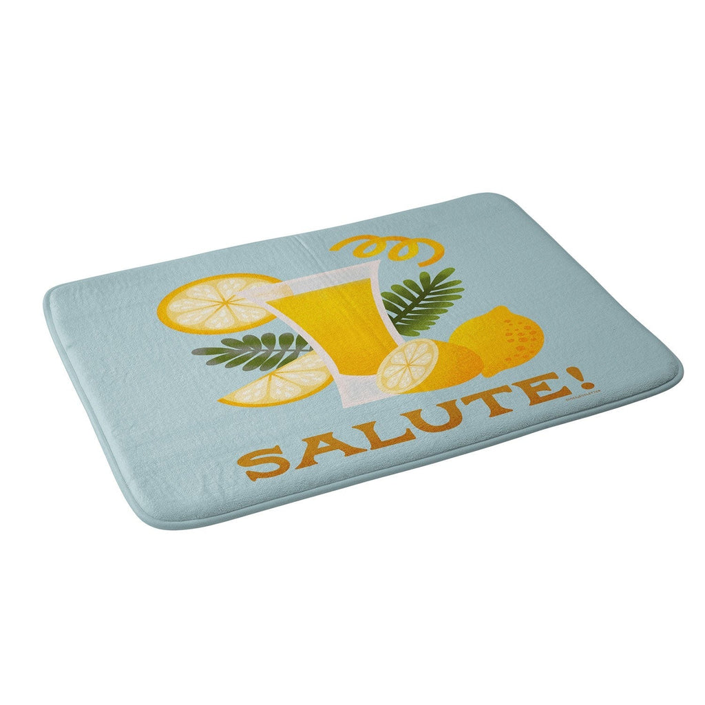 Jessica Molina Limoncello Cocktail Memory Foam Bath Mat