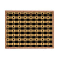 Design by Spark Black Gold Tree Tree Gingham Rectangular Tray
