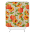 Jessica Molina Peach Pattern Shower Curtain