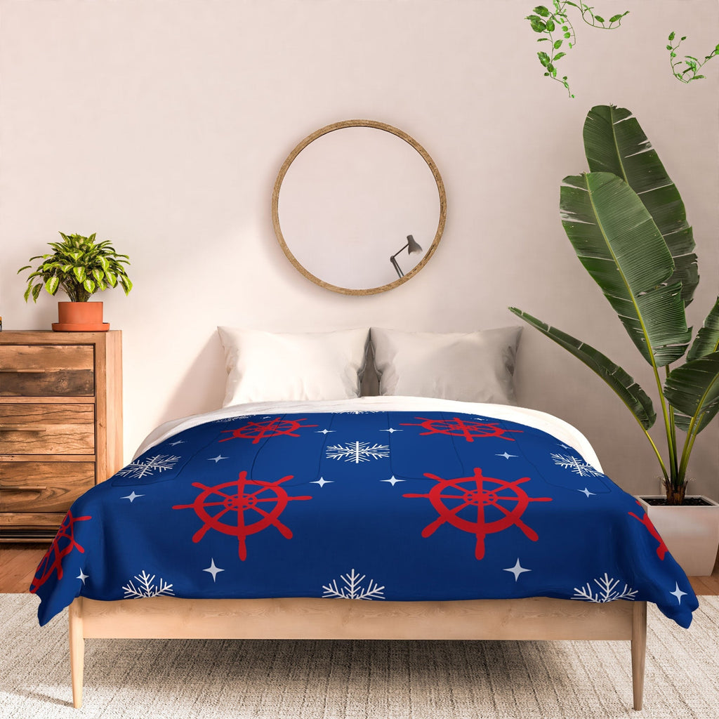 Design by Spark Holiday Helms and Snowflakes Comforter