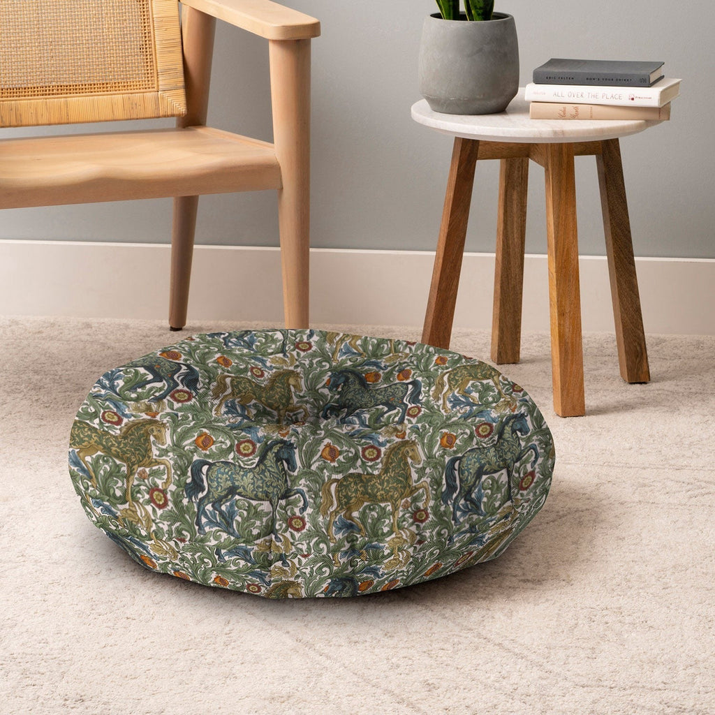 Marta Barragan Camarasa Renaissance Horse Garden Floor Pillow Round