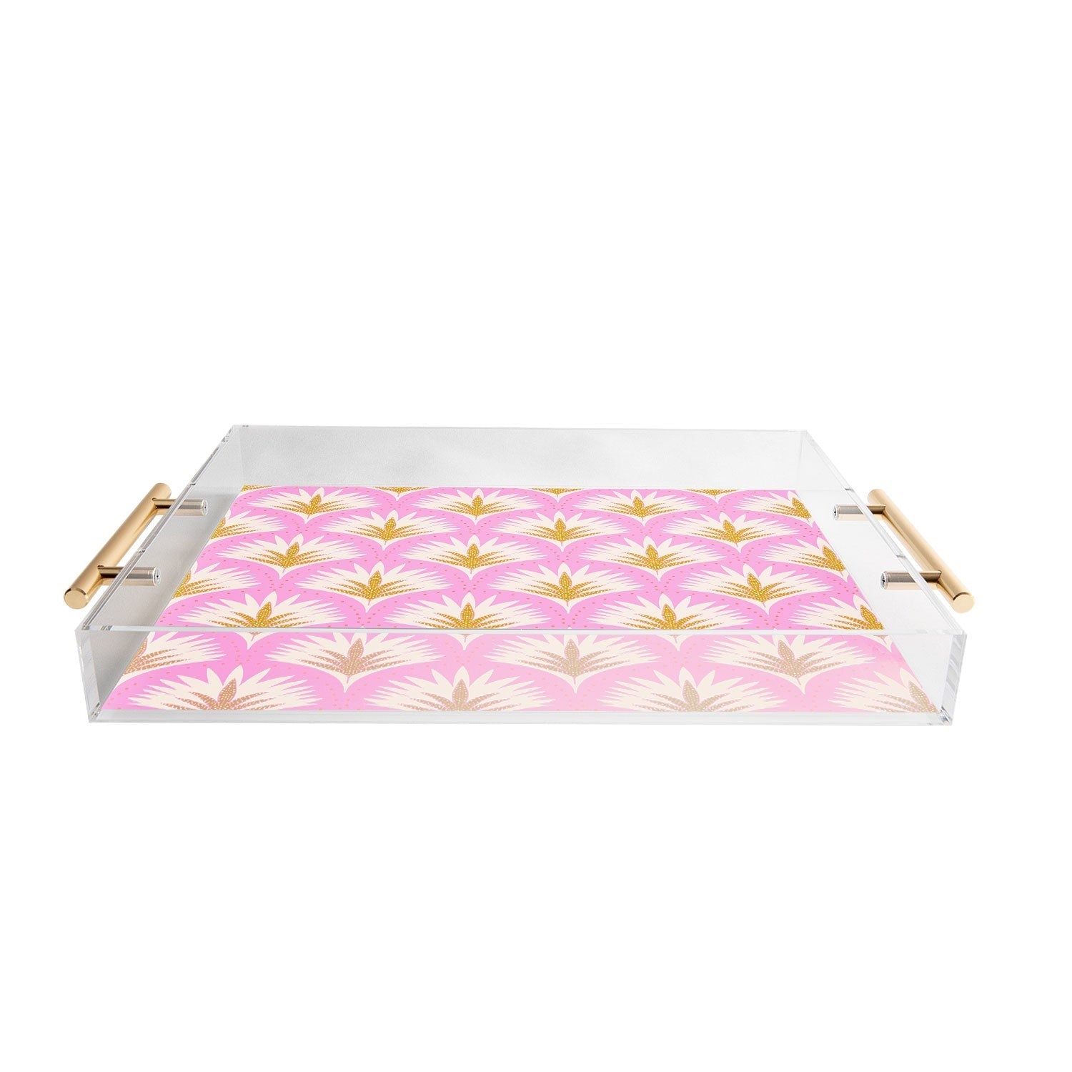 Jennifer Labre Pink Palmetto Acrylic Tray