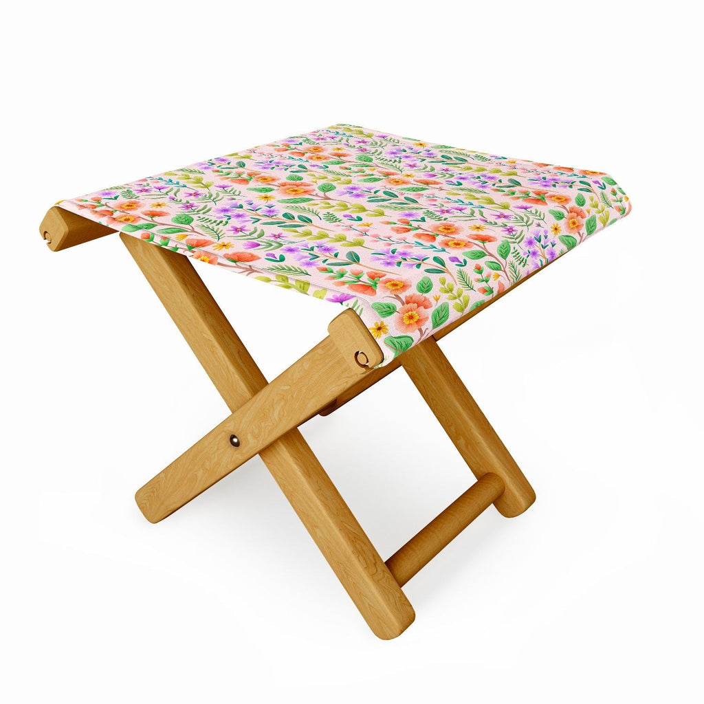 Pimlada Phuapradit Ditsy Spring Floral Folding Stool
