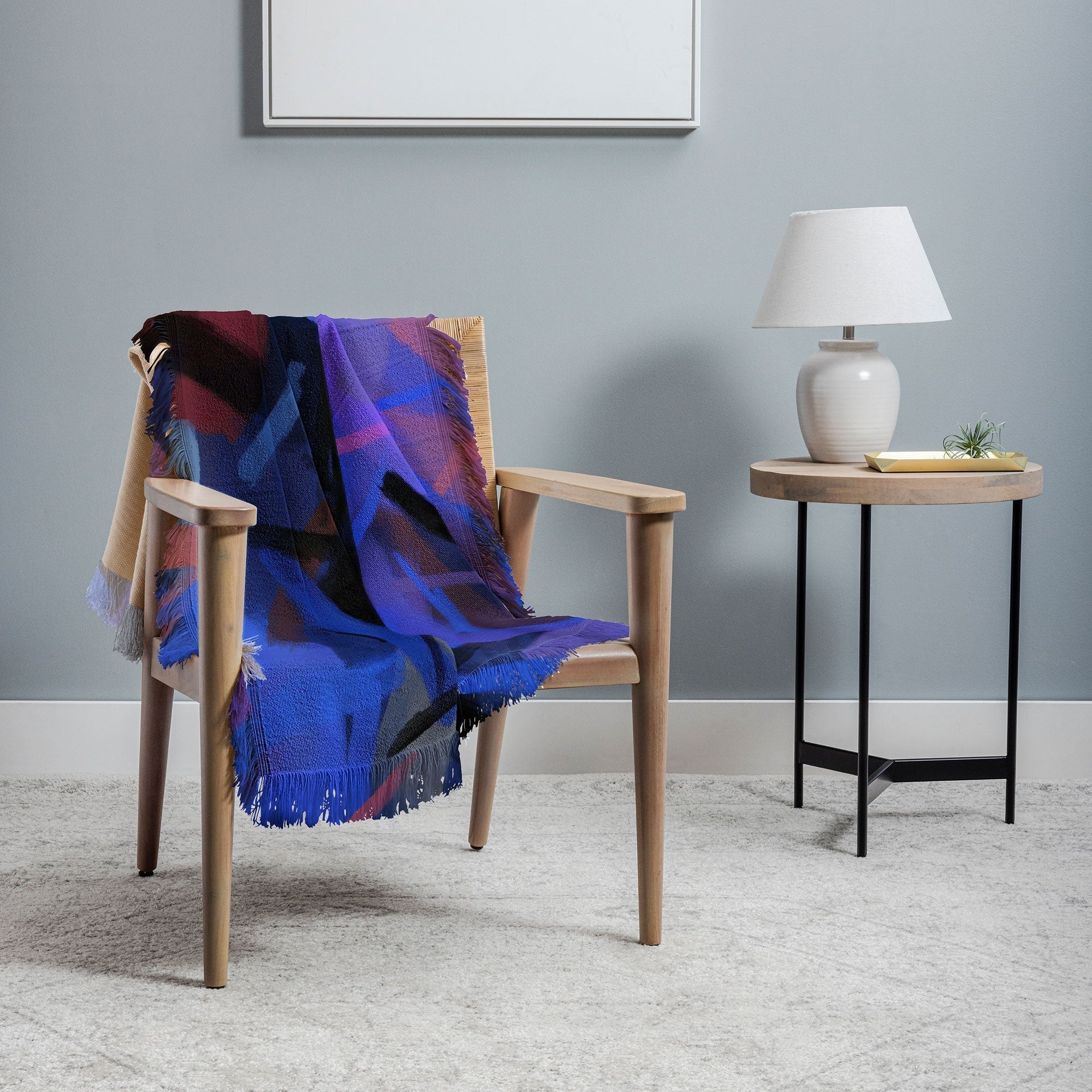 83 Oranges Midnight Sparks Throw Blanket