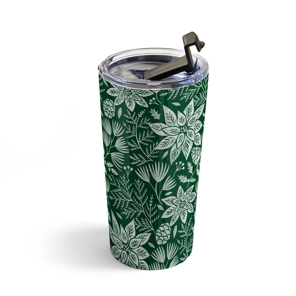 Pimlada Phuapradit Christmas Poinsettia Travel Mug