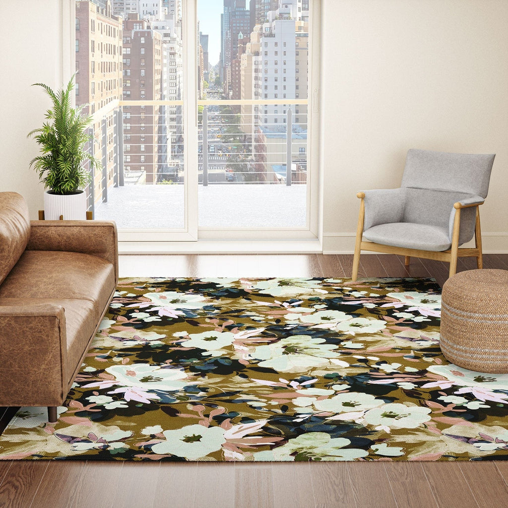Marta Barragan Camarasa Romantic Floral Fusion Area Rug