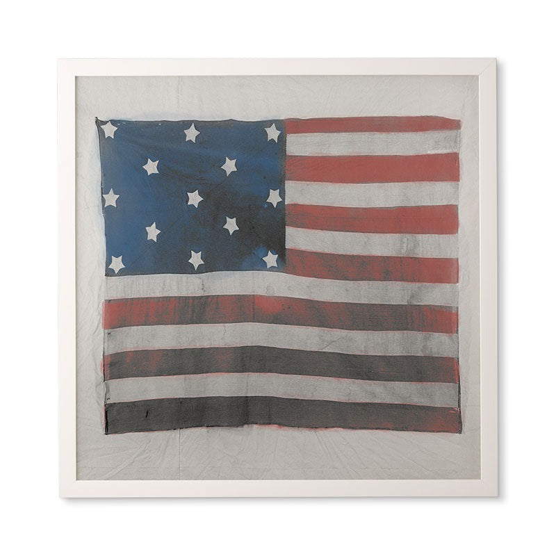 DENY Designs Flag Attributed to Elizabeth Schuyler Hamilton Framed Wall Art