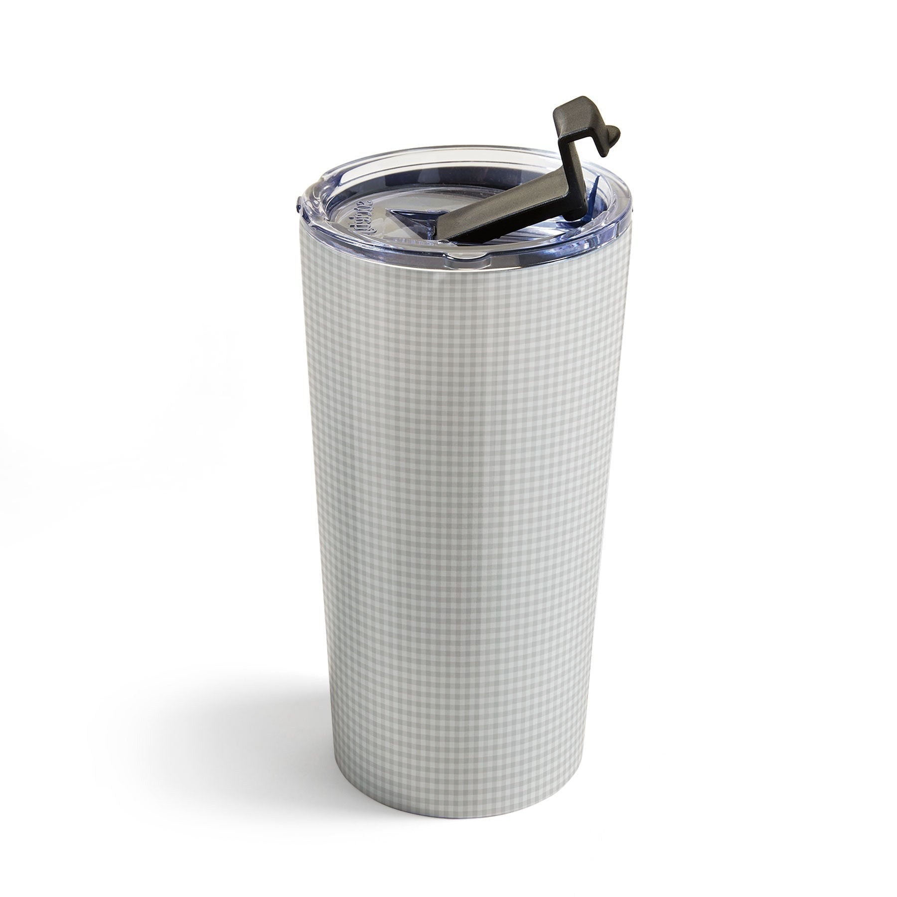 Colour Poems Gingham Plaid Pattern Cloud White Travel Mug