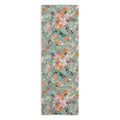 Ninola Design Botanic Retreat Floral Oleander Whimsical Teal Green Yoga Towel