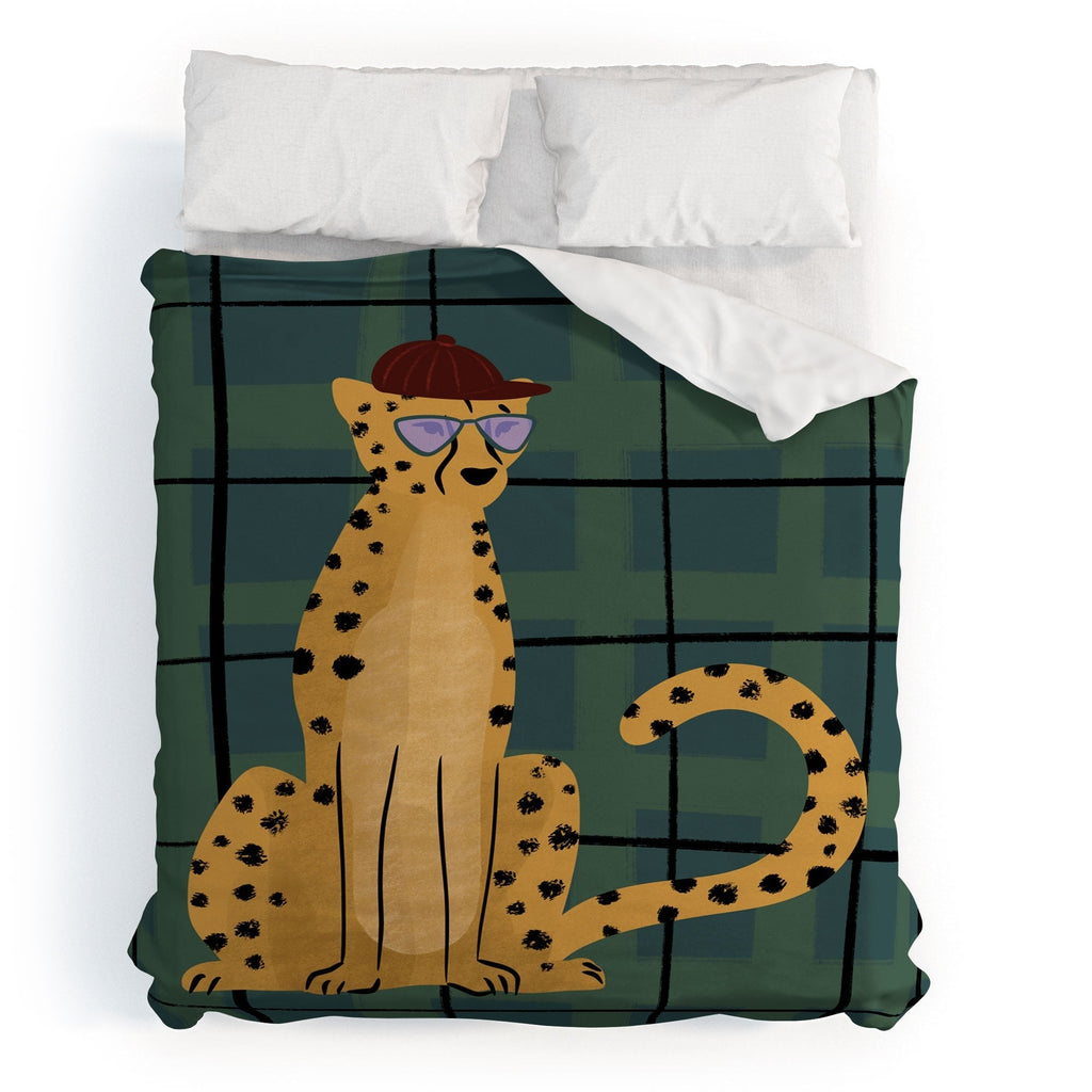 Design by Spark Cheetah Cool Cat Duvet Cover